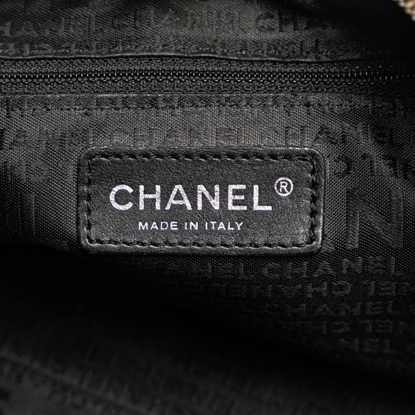 シャネル チョコバー ミニボストンバッグ ハンドバッグ ブラック キャビアスキン レディース CHANEL 【中古】