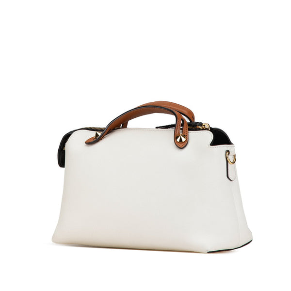 フェンディ バイザウェイ ミディアム ハンドバッグ ショルダーバッグ 2WAY 8BL146 ホワイト レザー レディース FENDI 【中古】