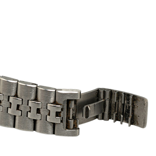 エルメス キャプテンニモ 腕時計 クオーツ ホワイト文字盤 ステンレススチール メッキ メンズ HERMES 【中古】