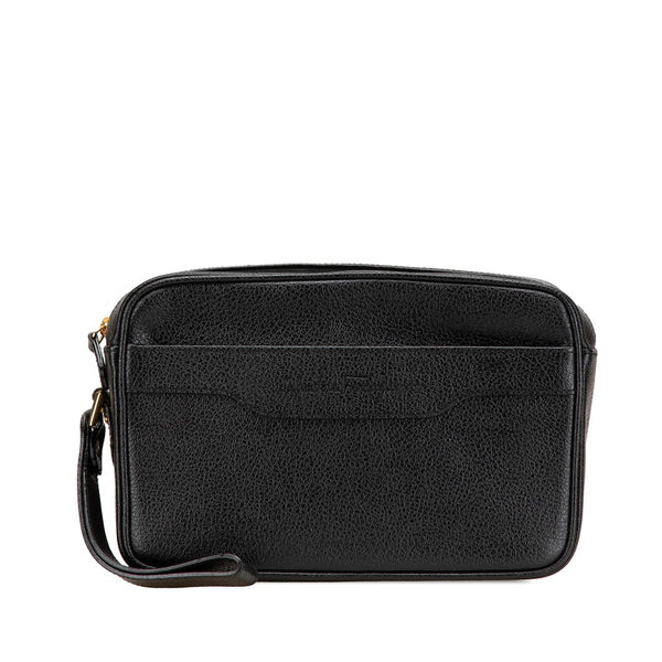 サルヴァトーレフェラガモ セカンドバッグ クラッチバッグ AU-24-5504 ブラック レザー レディース Salvatore Ferragamo 【中古】