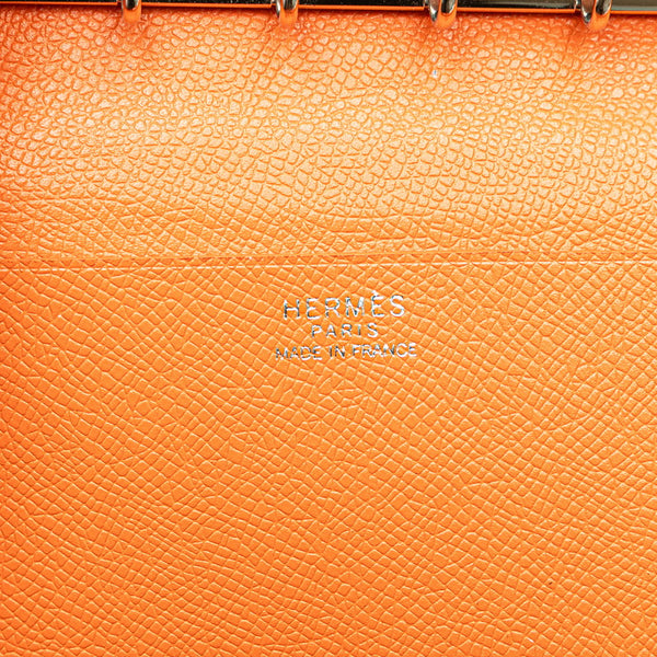 エルメス アジェンダGM 手帳 オレンジ ヴォーエプソン レディース HERMES 【中古】