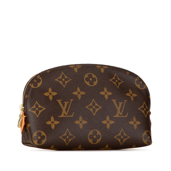 ルイ ヴィトン モノグラム ポシェット コスメティック ポーチ M47515 ブラウン PVC レザー レディース LOUIS VUITTON 【中古】