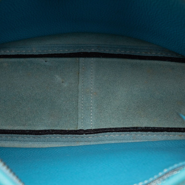 エルメス トリム 31 ハンドバッグ ショルダーバッグ ブルージーン トゴ レディース HERMES 【中古】