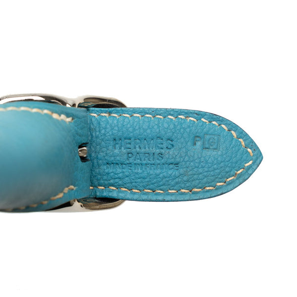 エルメス トリム 31 ハンドバッグ ショルダーバッグ ブルージーン トゴ レディース HERMES 【中古】