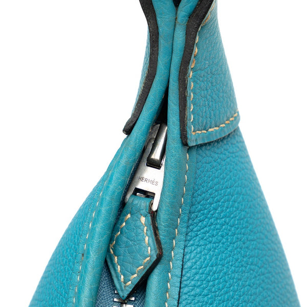 エルメス トリム 31 ハンドバッグ ショルダーバッグ ブルージーン トゴ レディース HERMES 【中古】