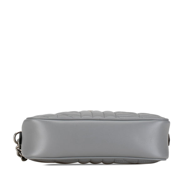 グッチ GGマーモント キルティング 斜め掛け チェーン ショルダーバッグ 447632 グレー レザー レディース GUCCI 【中古】