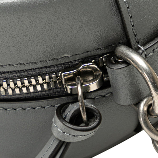 グッチ GGマーモント キルティング 斜め掛け チェーン ショルダーバッグ 447632 グレー レザー レディース GUCCI 【中古】