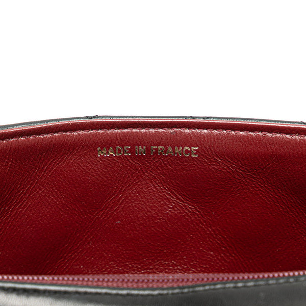 シャネル マトラッセ ココマーク 斜め掛け チェーン ショルダーバッグ ブラック ラムスキン レディース CHANEL 【中古】