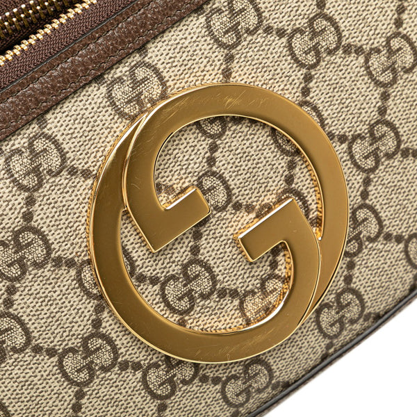 グッチ GGスプリーム ブロンディ ウエストバッグ ボディバッグ 702614 ブラウン PVC レザー レディース GUCCI 【中古】