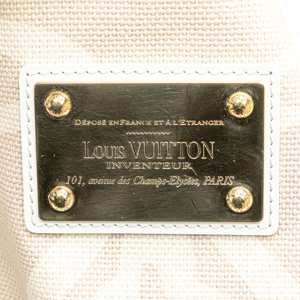 ルイ ヴィトン タイシエンヌGM トートバッグ M95675 サーブル アイボリー キャンバス レザー レディース LOUIS VUITTON 【中古】