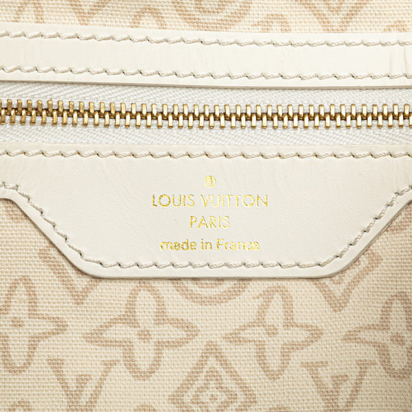 ルイ ヴィトン タイシエンヌGM トートバッグ M95675 サーブル アイボリー キャンバス レザー レディース LOUIS VUITTON 【中古】