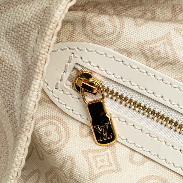 ルイ ヴィトン タイシエンヌGM トートバッグ M95675 サーブル アイボリー キャンバス レザー レディース LOUIS VUITTON 【中古】