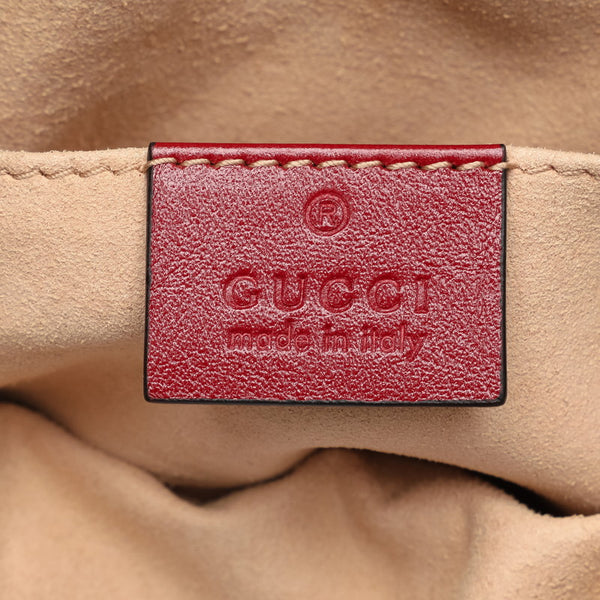グッチ GG マーモント キルティング ウエストポーチ ボディバッグ 476434 ブラック レザー レディース GUCCI 【中古】