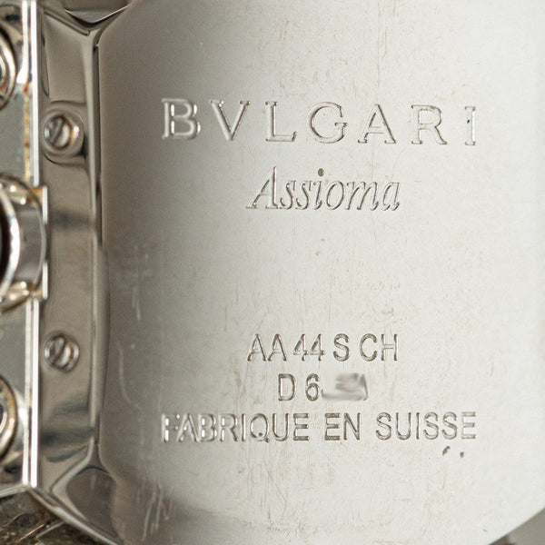 ブルガリ アショーマ 腕時計 AA44SCH 自動巻き ブラック文字盤 ステンレススチール メンズ BVLGARI 【中古】