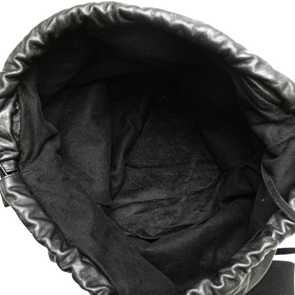 サンローラン テディトート トートバッグ 551595 ホワイト ブラック キャンバス レザー レディース SAINT LAURENT 【中古】