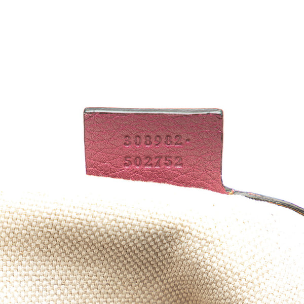 グッチ インターロッキングG ソーホー チェーン ショルダーバッグ 308982 ピンク レザー レディース GUCCI 【中古】