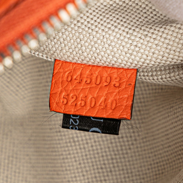 グッチ ジャンボGG ボディバッグ ウエストバッグ 645093 オレンジ レザー レディース GUCCI 【中古】