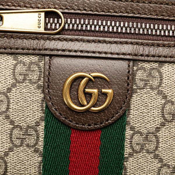 グッチ GGスプリーム オフィディア ショルダーバッグ 598127 ベージュ ブラウン PVC レザー レディース GUCCI 【中古】