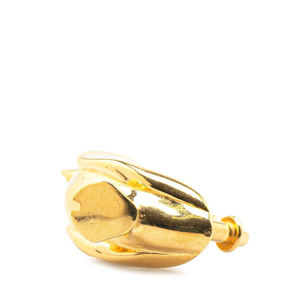 エルメス ペリカン カデナ バッグチャーム ゴールド メッキ レディース HERMES 【中古】