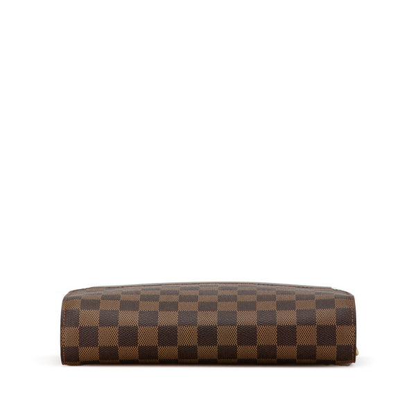 ルイ ヴィトン ダミエ サンルイ セカンドバッグ クラッチバッグ N51993 ブラウン PVC レザー メンズ LOUIS VUITTON 【中古】