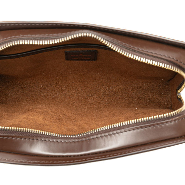 ルイ ヴィトン ダミエ サンルイ セカンドバッグ クラッチバッグ N51993 ブラウン PVC レザー メンズ LOUIS VUITTON 【中古】