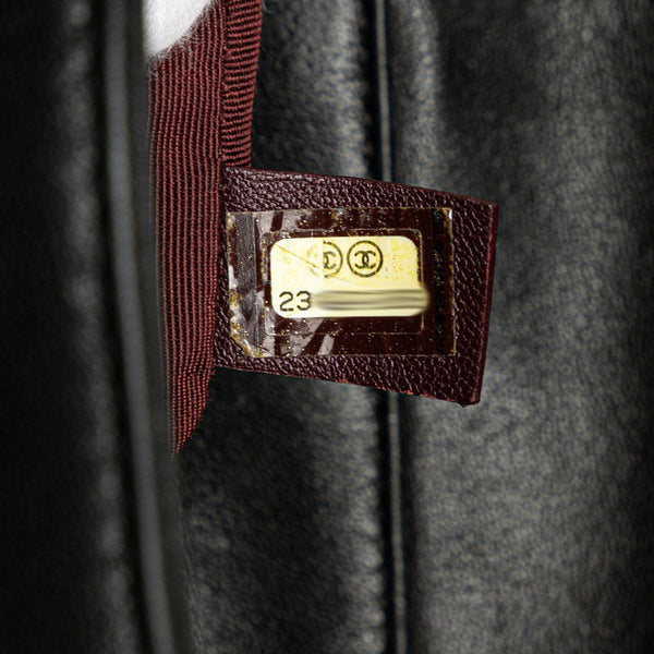 シャネル マドモアゼル ココマーク チェーン ショルダーバッグ ハンドバッグ ブラック ラムスキン レディース CHANEL 【中古】