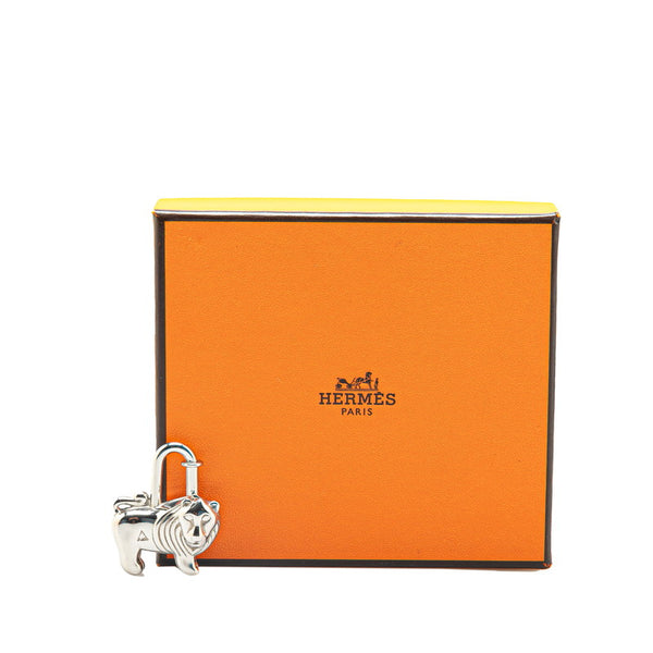 エルメス ライオン カデナ チャーム シルバー メタル レディース HERMES 【中古】
