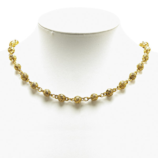 シャネル ヴィンテージ ネックレス ゴールド メッキ レディース CHANEL 【中古】