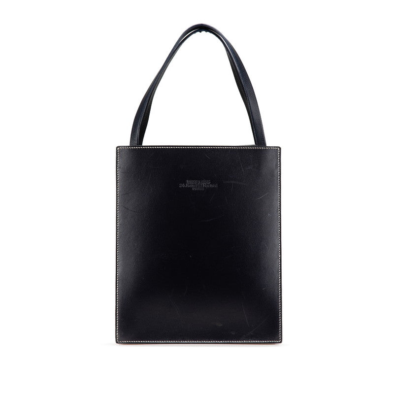 エルメス ルーシー MM ハンドバッグ ネイビー ボックスカーフ レディース HERMES 【中古】