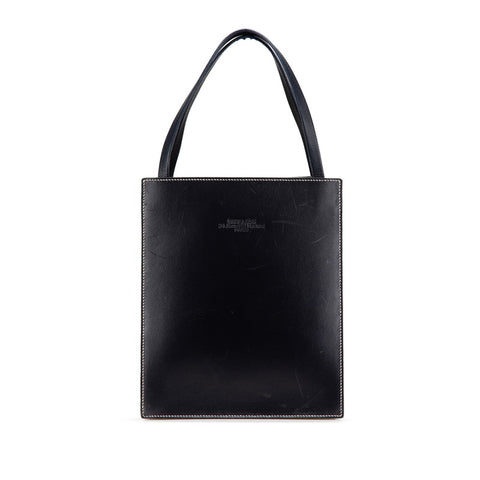 エルメス ルーシー MM ハンドバッグ ネイビー ボックスカーフ レディース HERMES 【中古】