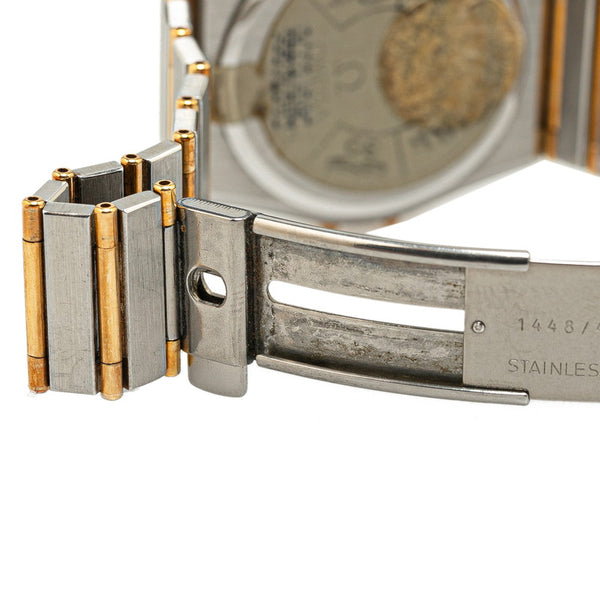 オメガ コンステレーション 腕時計 クオーツ ゴールド文字盤 ステンレススチール レディース OMEGA 【中古】