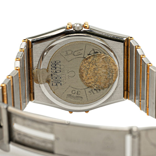 オメガ コンステレーション 腕時計 クオーツ ゴールド文字盤 ステンレススチール レディース OMEGA 【中古】