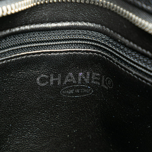シャネル マトラッセ ココマーク 復刻トート ハンドバッグ トートバッグ ブラック キャビアスキン レディース CHANEL 【中古】