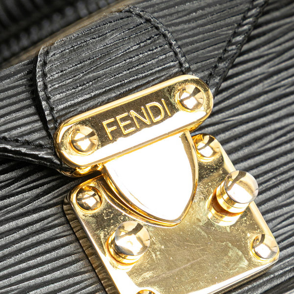 フェンディ ハンドバッグ ショルダーバッグ 2WAY ブラック レザー レディース FENDI 【中古】