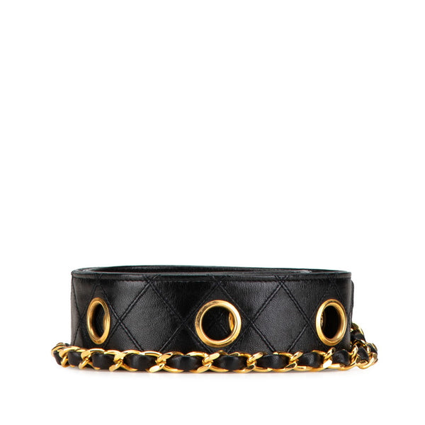 シャネル ビコローレ ベルト サイズ：70/28 ブラック レザー レディース CHANEL 【中古】
