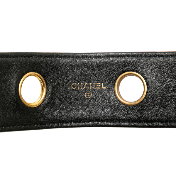 シャネル ビコローレ ベルト サイズ：70/28 ブラック レザー レディース CHANEL 【中古】