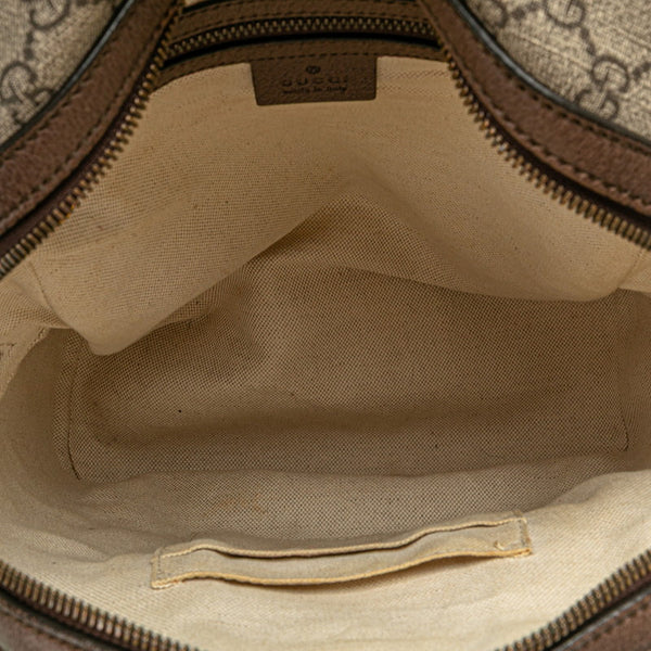 グッチ GGスプリーム オフディア リュック バックパック 547965 カーキ ブラウン PVC レザー レディース GUCCI 【中古】