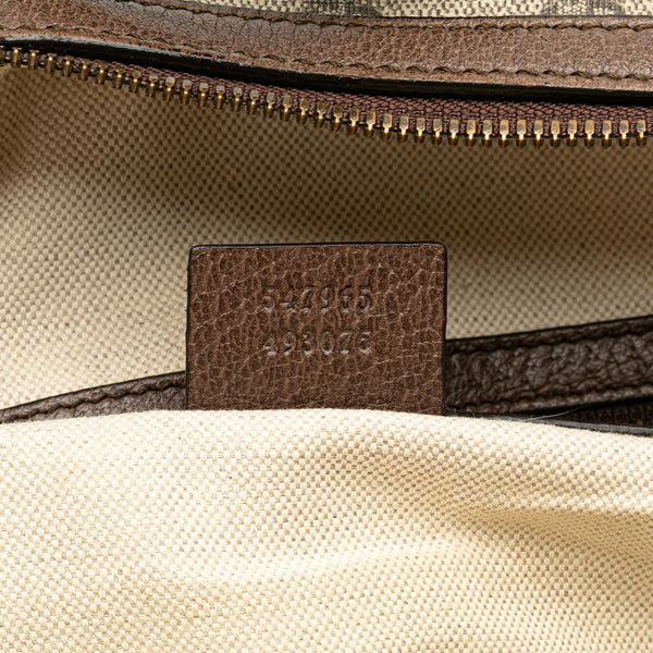 グッチ GGスプリーム オフディア リュック バックパック 547965 カーキ ブラウン PVC レザー レディース GUCCI 【中古】