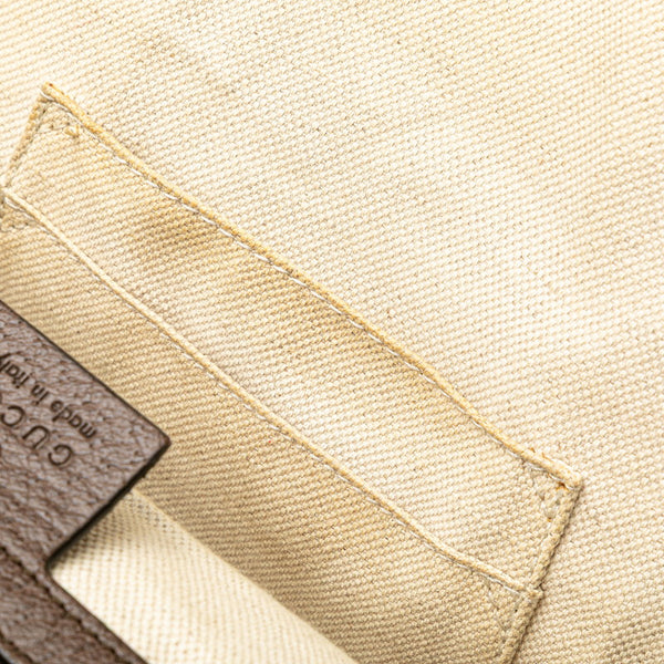 グッチ GGスプリーム オフディア リュック バックパック 547965 カーキ ブラウン PVC レザー レディース GUCCI 【中古】