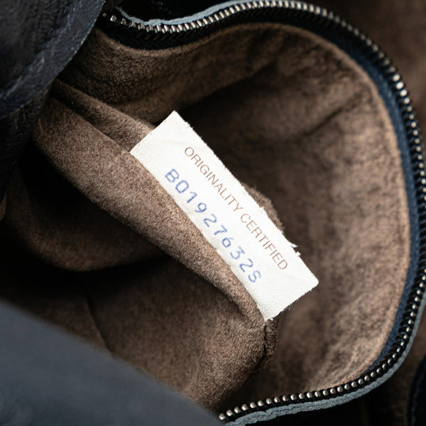 ボッテガヴェネタ イントレチャート ワンショルダーバッグ ネイビー レザー レディース BOTTEGAVENETA 【中古】