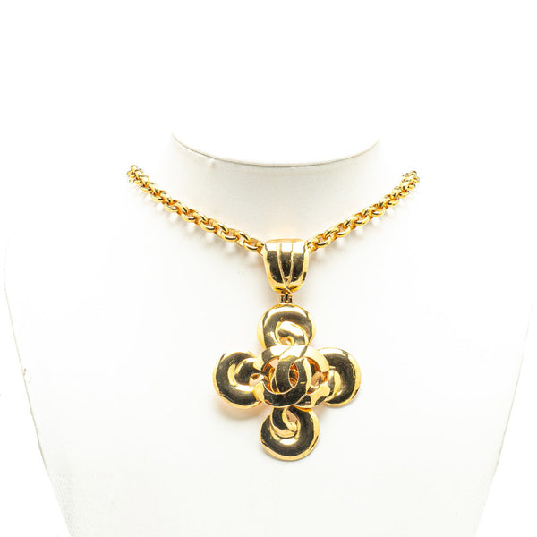 シャネル ヴィンテージ ココマーク ネックレス ゴールド メッキ レディース CHANEL 【中古】
