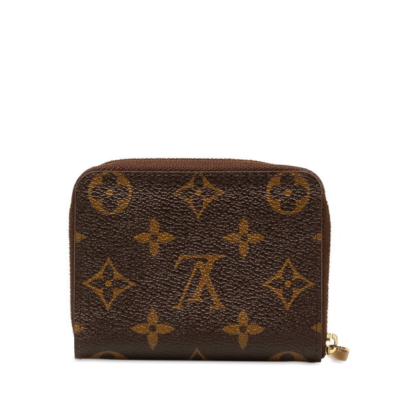 ルイ ヴィトン モノグラム ジッピー コインパース コインケース 小銭入れ M60067 ブラウン PVC レザー レディース LOUIS VUITTON 【中古】