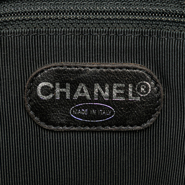 シャネル ココマーク トートバッグ チェーンショルダーバッグ ブラック シルバー キャビアスキン レディース CHANEL 【中古】