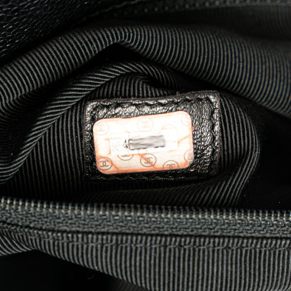 シャネル ココマーク トートバッグ チェーンショルダーバッグ ブラック シルバー キャビアスキン レディース CHANEL 【中古】