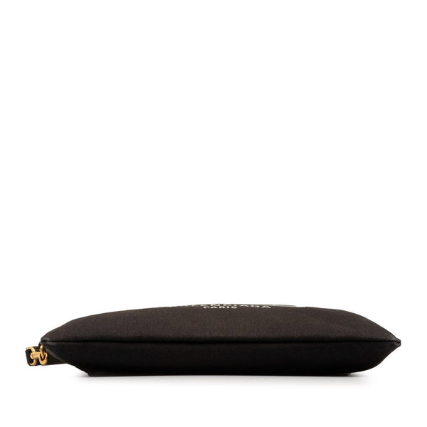 バレンシアガ BBロゴ クラッチバッグ 695538 ブラック キャンバス レザー メンズ BALENCIAGA 【中古】