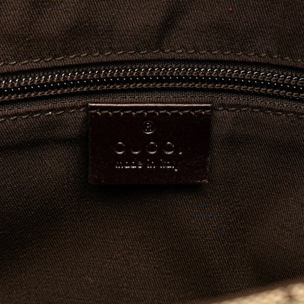 グッチ GGキャンバス ボディバッグ ウエストバッグ 145851 ベージュ ブラウン キャンバス レザー レディース GUCCI 【中古】