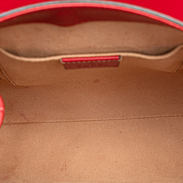 グッチ グッチシマ パドロック リュック バックパック 498194 レッド レザー レディース GUCCI 【中古】