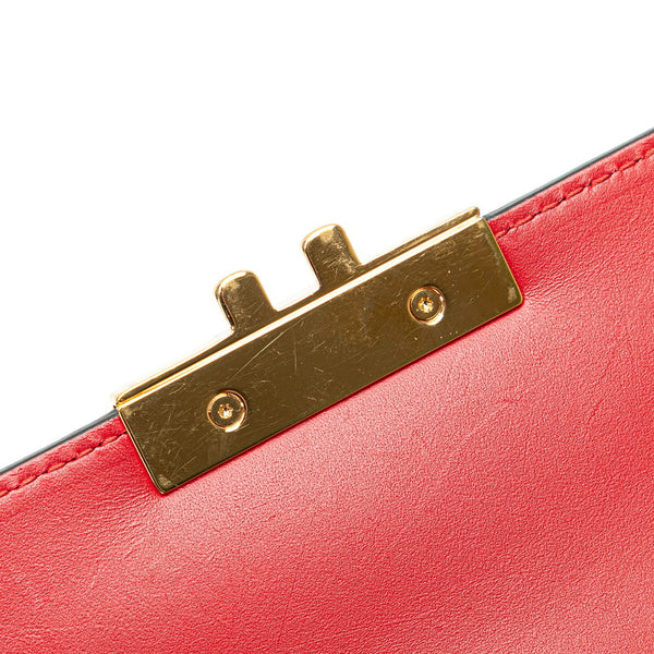 グッチ グッチシマ パドロック リュック バックパック 498194 レッド レザー レディース GUCCI 【中古】