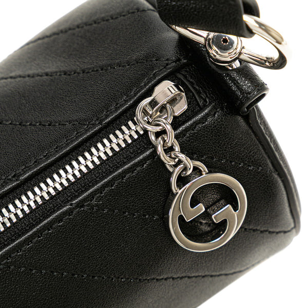 グッチ ブロンディ ショルダーバッグ 760170 ブラック レザー レディース GUCCI 【中古】