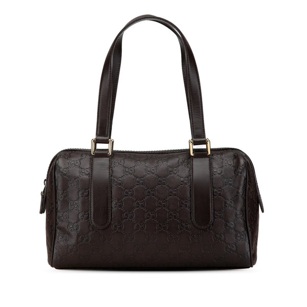 グッチ グッチシマ ハンドバッグ ミニボストンバッグ 257289 ブラウン レザー レディース GUCCI 【中古】